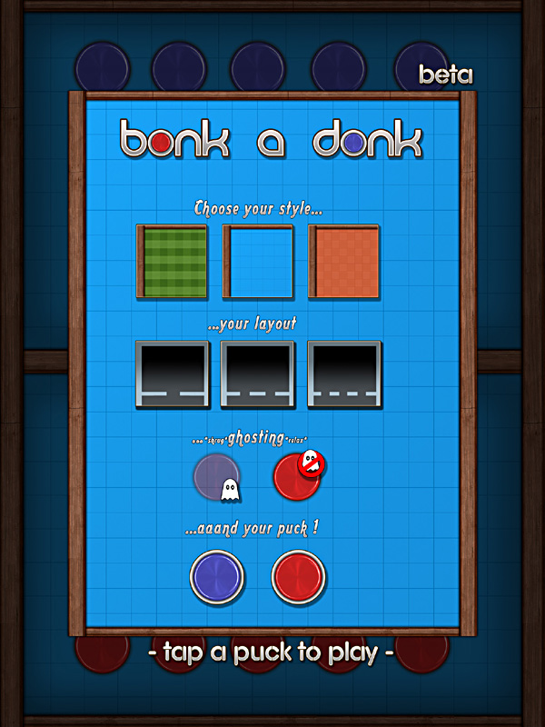 Bonk-A-Donk Beta Menu